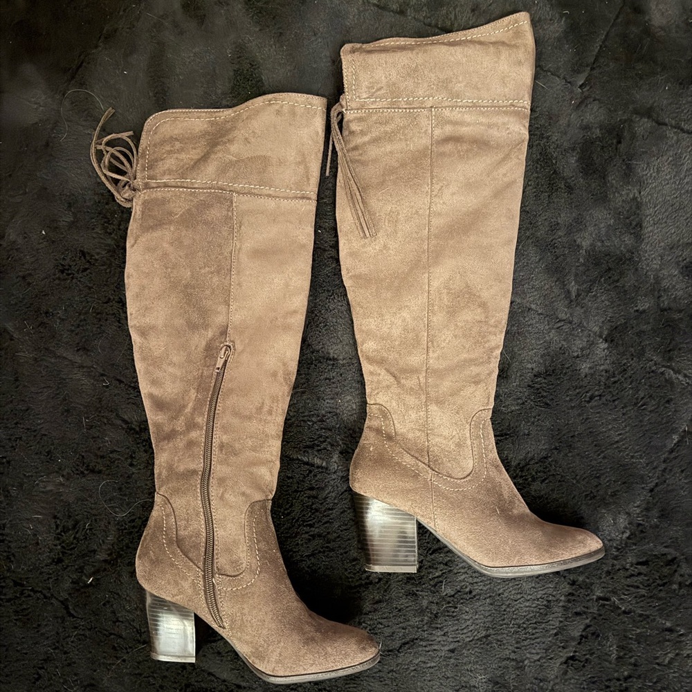 Andrew Geller Brown Knee high Boots